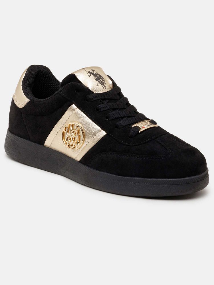 U.S. POLO ASSN. Women Black Mirae Round Toe Lace Ups Sneakers-picture-27