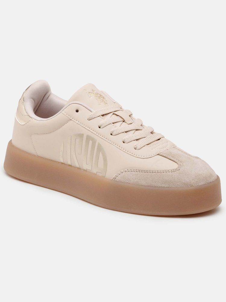 U.S. POLO ASSN. Women Beige Sorrel Lace-Ups Sneakers-picture-12