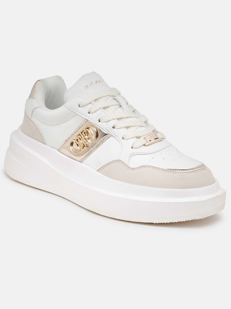 U.S. POLO ASSN. Women Winslet Beige Lace Ups Sneakers-picture-50