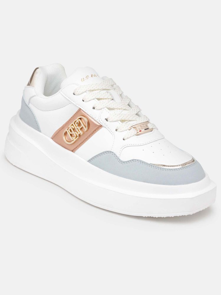 U.S. POLO ASSN. Women Winslet Grey Lace Ups Sneakers-picture-14
