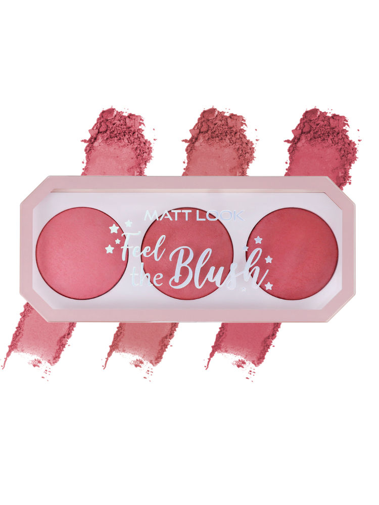 Matt look Feel The Blush Baked Blush Trio Palette-picture-21