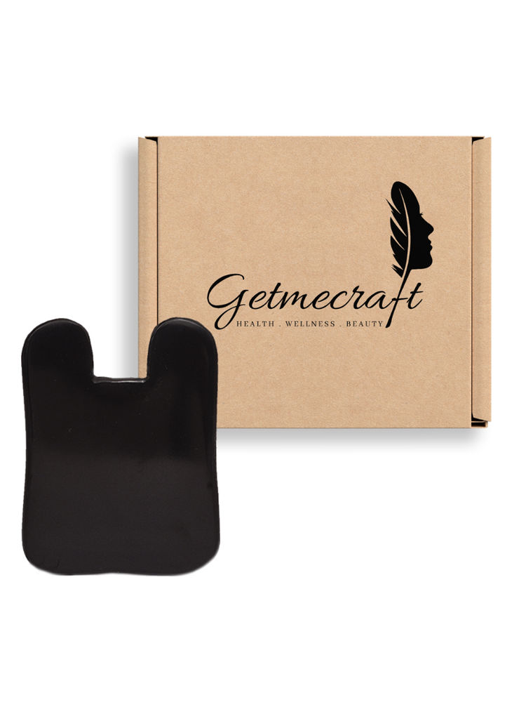 Getmecraft Black Obsidian Gua Sha Massage Tool (Rabbit Ear Shape)-image-30