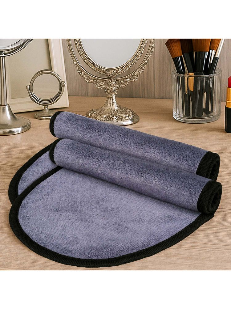 Story@Home 500 GSM Microfiber Face Towel Grey, Solid (Pack of 2)-picture-39