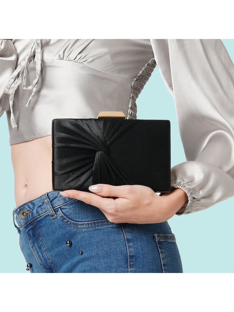 Lavie Vertical Cheer Women's Frame Clutch (Black) (S)