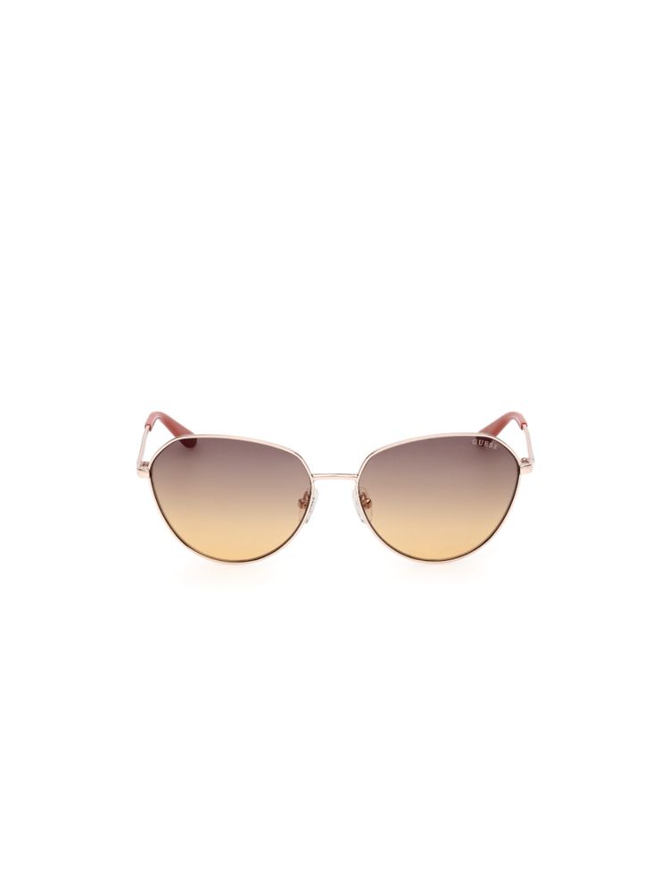 guess fashion Guess Women UV Protected Full Rim Brown Lens Oval Sunglasses (60)-picture-24