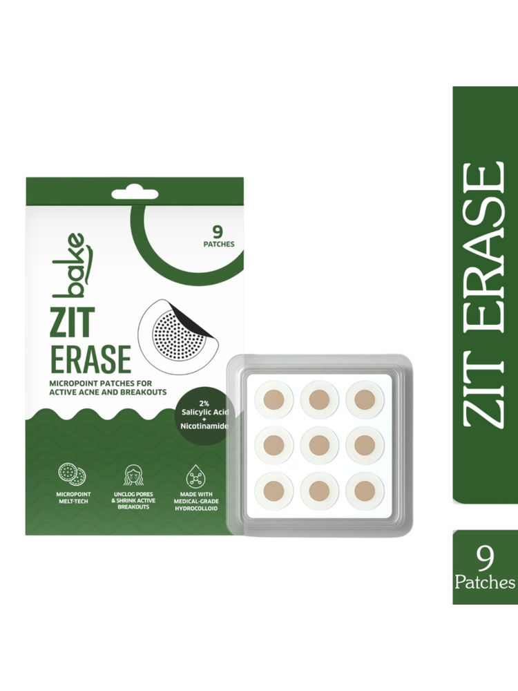 BAKE Zit Erase Micro point Patches for Active Acne, Unclogs Pores & Reduces Acne - Pack of 9-picture-25
