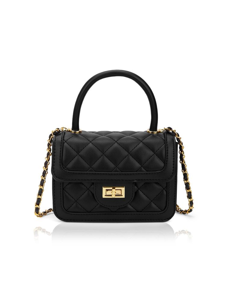 Lavie Luxe Womens Briza Flap Satchel Bag - Black (XS)-picture-34