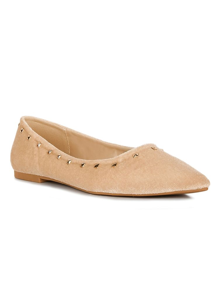 London Rag Embellished Beige Loafers