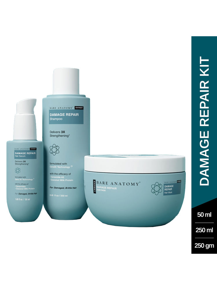 Bare Anatomy Expert Damage Repair Hair Serum, Mask & Shampoo Combo-picture-23