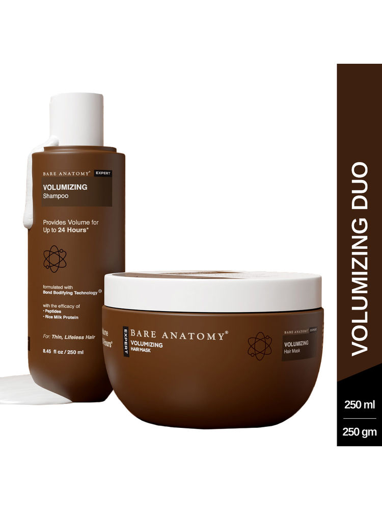 Bare Anatomy Volumizing Shampoo And Hair Mask Combo-image-1