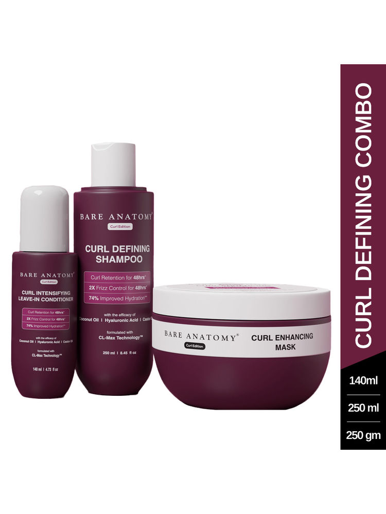 Bare Anatomy Curl Defining Shampoo + Mask + Leave In Conditioner