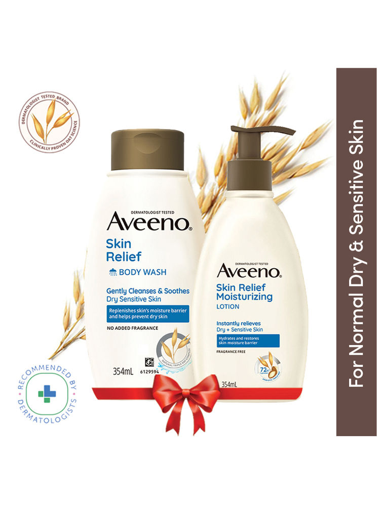 Aveeno Skin Relief Body Wash & Lotion Combo| Cleanser & Moisturizer for Dry, Itchy & Sensitive Skin-picture-20