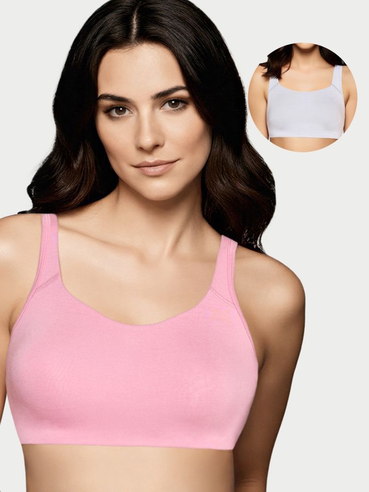 Enamor Multi-Color Bamboo Solid Bra (Pack of 2)-picture-21