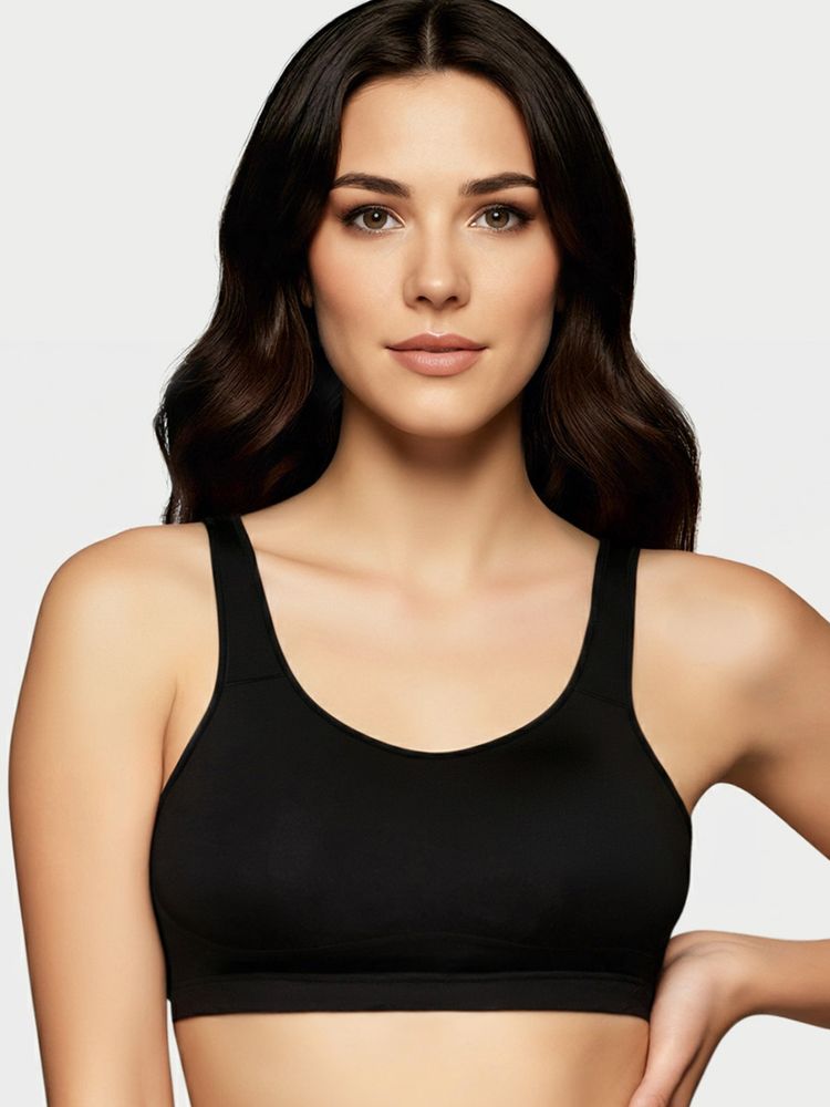 Enamor Black Bamboo Solid Bra-picture-28