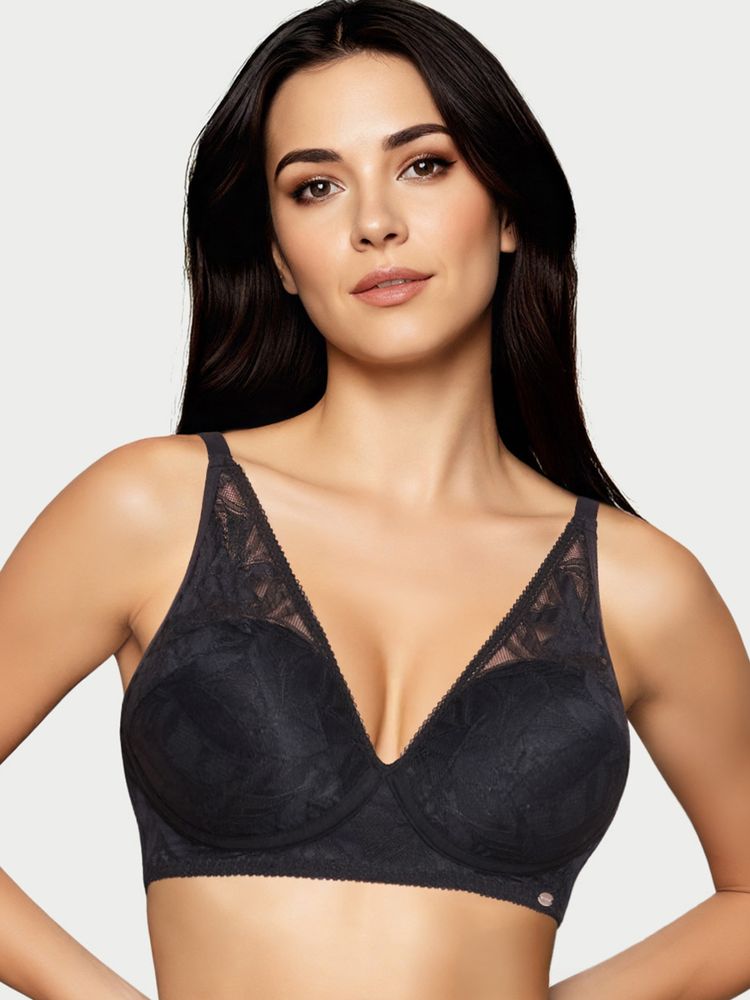 Enamor Black Bamboo Solid Bra-picture-17