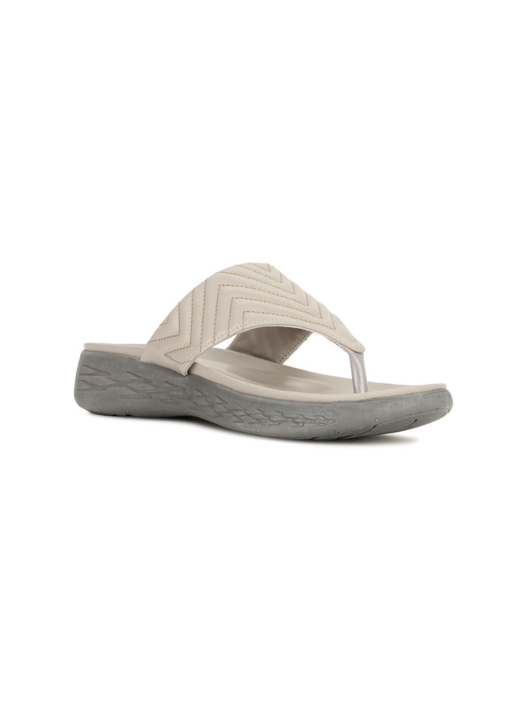 Bata Women Grey Open Back Sandals-picture-16