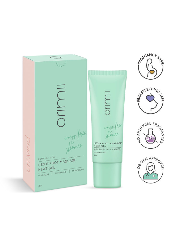 Orimii Leg & Foot Massage Heat Gel For Pain Relief With Natural Oils - Pregnancy Safe