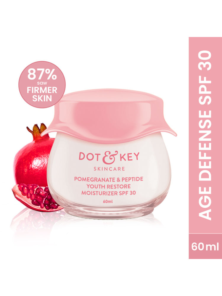 Dot & Key Pomegranate + Peptide Youth Restore Moisturizer SPF 30, With Ceramide