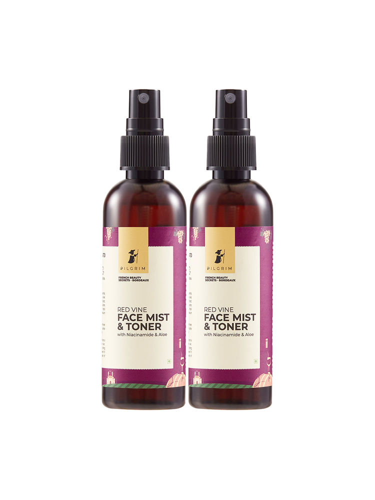Pilgrim Red Vine Face Mist & Toner With Vitamin B3 & Aloe - Pack Of 2-picture-7