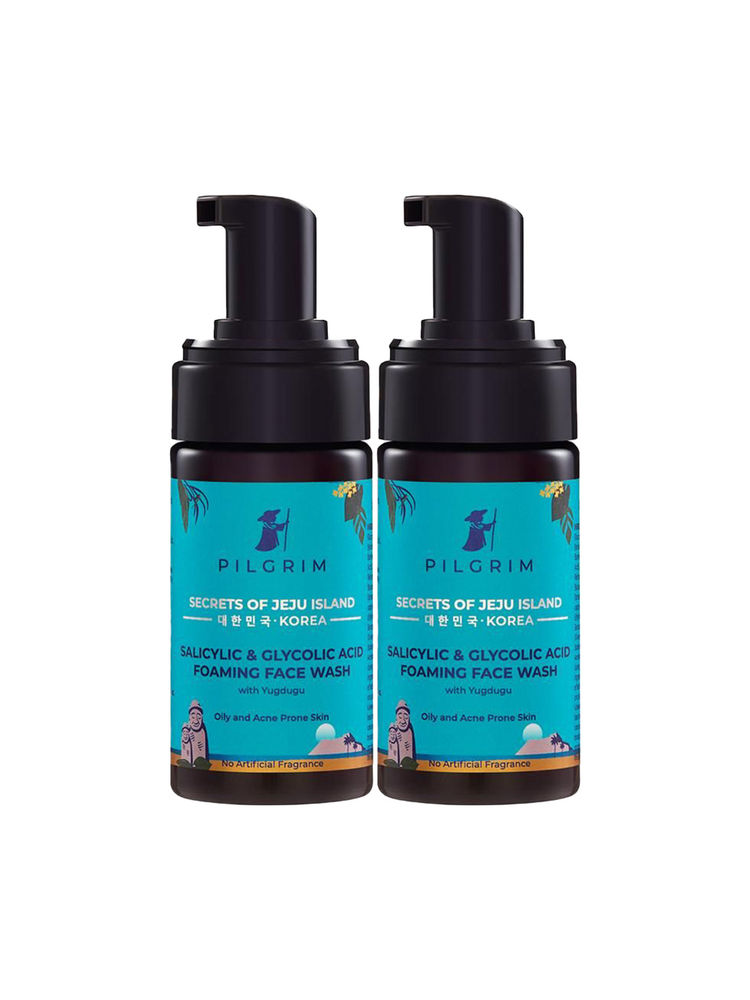 Pilgrim Salicylic - BHA & Glycolic Acid - AHA Foaming Face Wash - Pack Of 2-picture-5