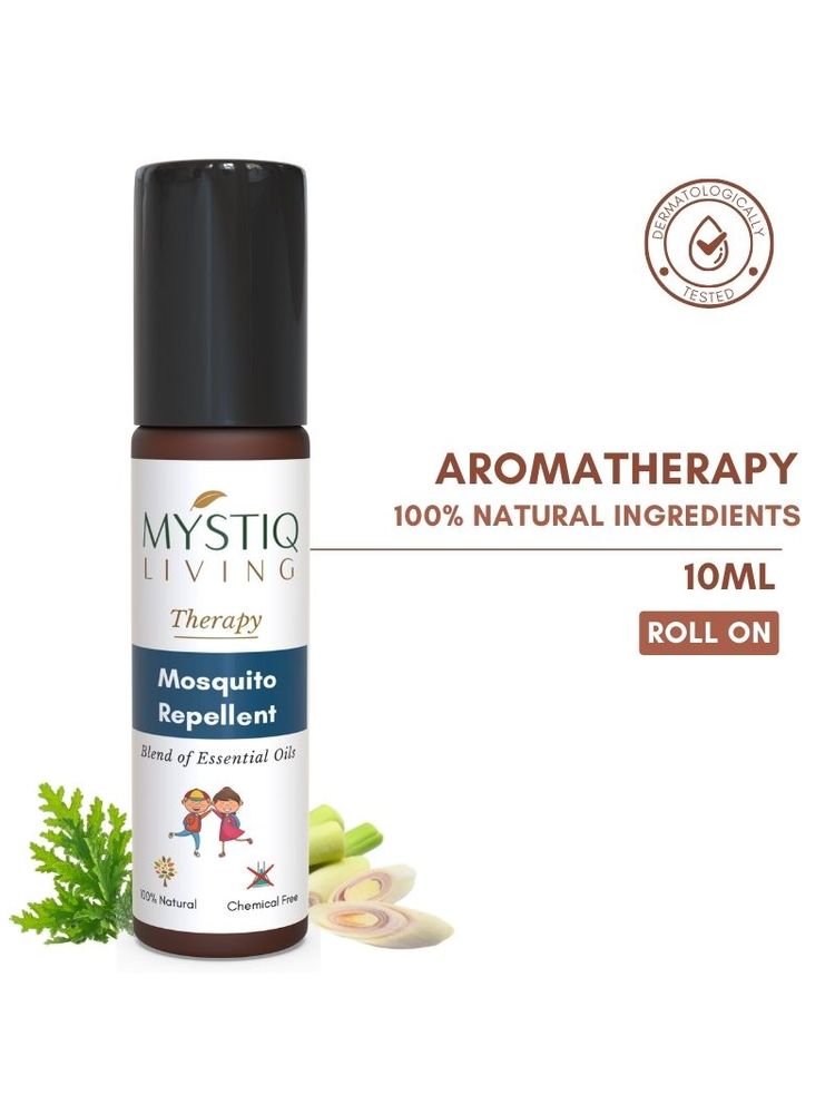 Mystiq Living Mosquito Repellent Roll On Fabric For Kids With Essential Oils & Zero Chemicals