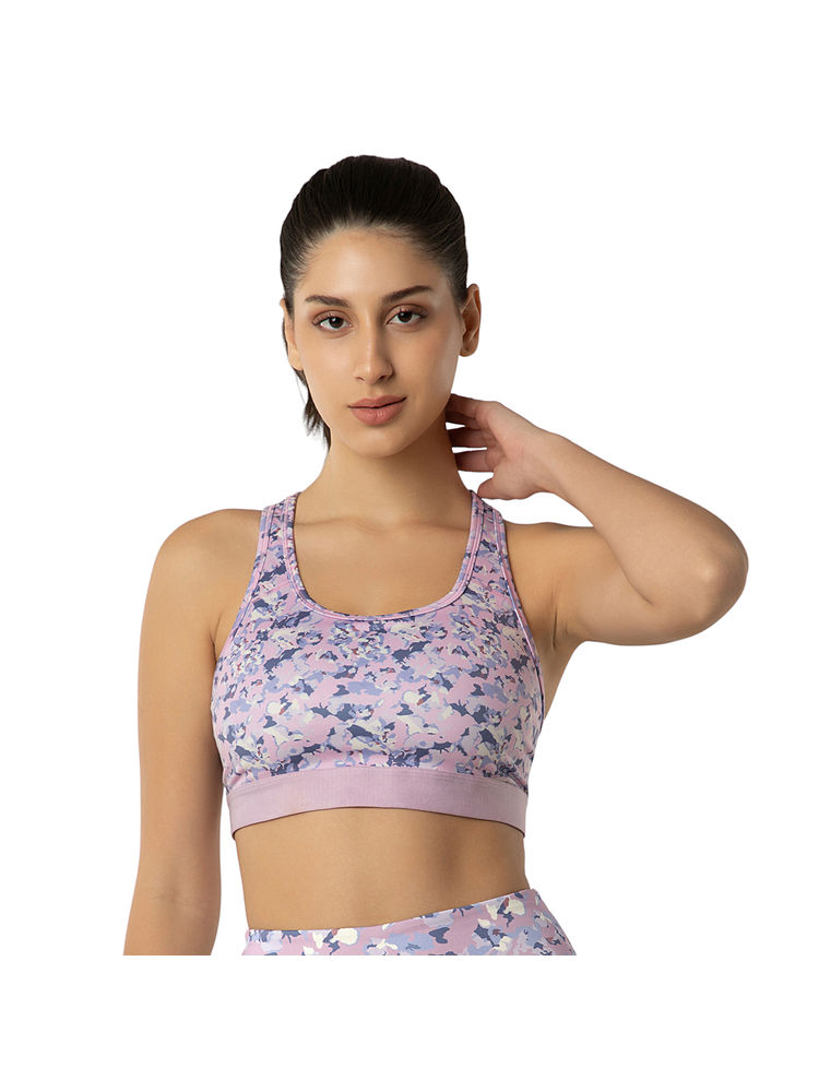 Amante Medium Impact Racerback Sports Bra-image-35