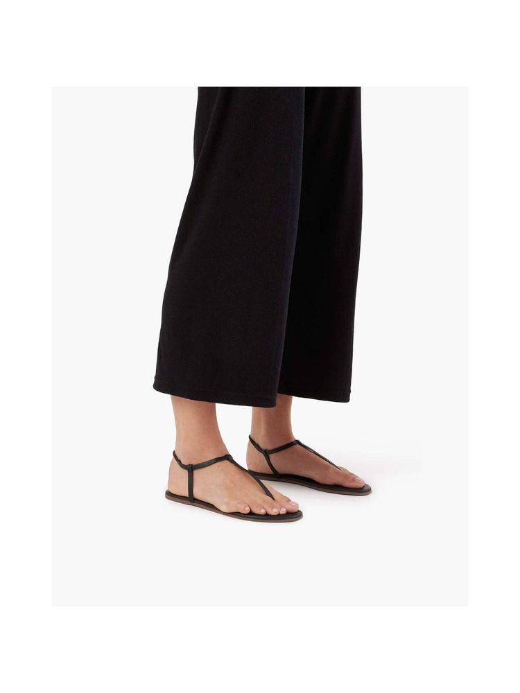 IRUSSH Memory Foam Mouni Black Flat Sandals-image-38