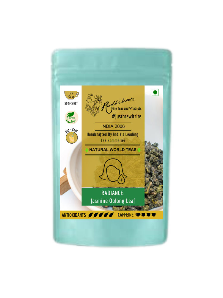Radhikas Radiance Jasmine Oolong Leaf - A Leaf Blend For Natural Glow & Grace-picture-11