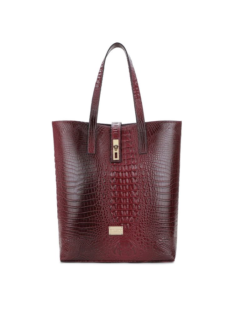 RASHKI Ren Wine Textured Tote Bag-image-35