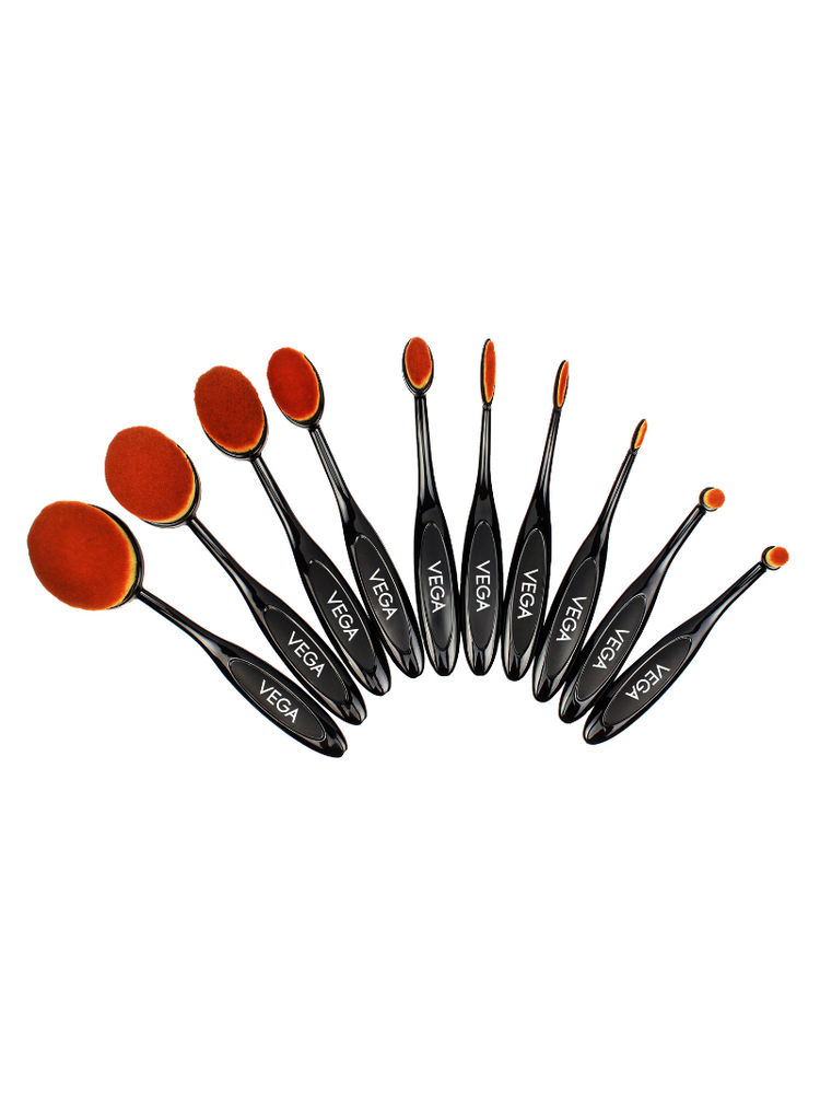 VEGA MBS-10 Pro-Ez Set Of 10 Professional Make-Up Brushes-image-29