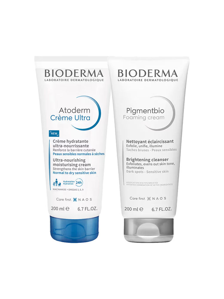 Bioderma Moisturize & Brighten Combo with Atoderm Crème Ultra + Pigmentbio Foaming Cream-image-33