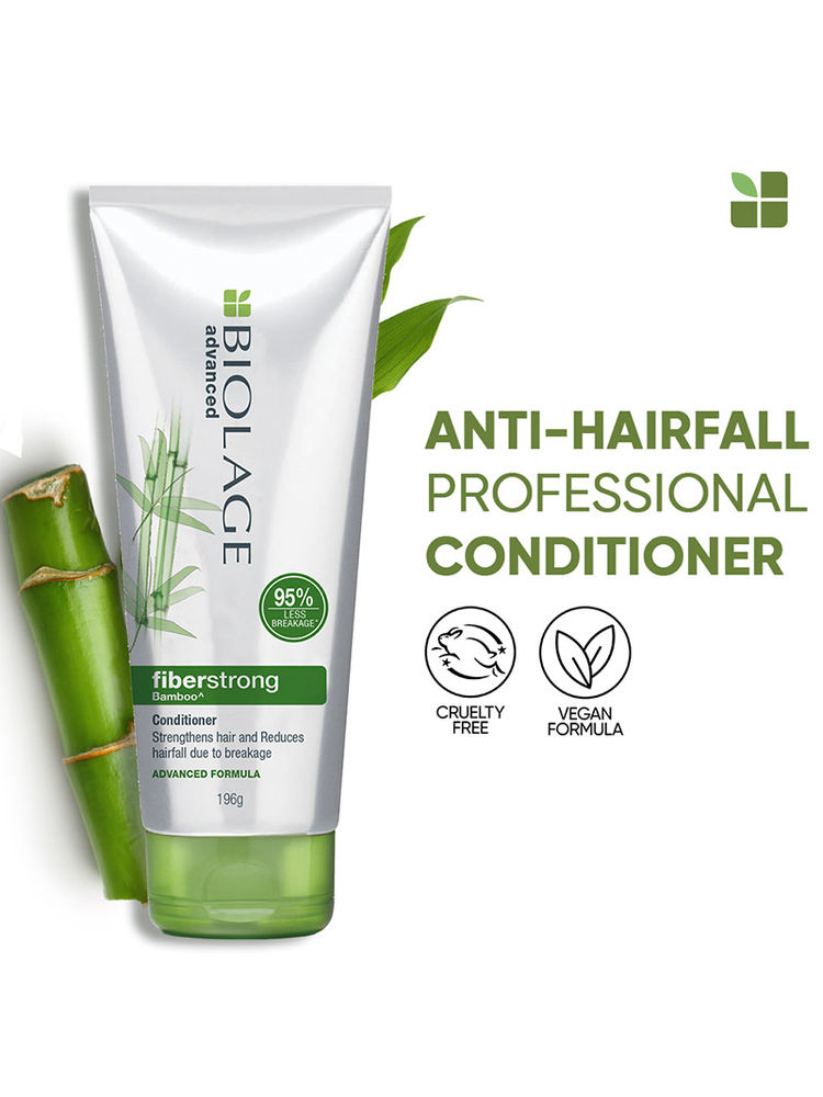 Matrix Biolage Fiberstrong Professional Conditioner for Hair Breakage, 12x Strength in Weak Hair