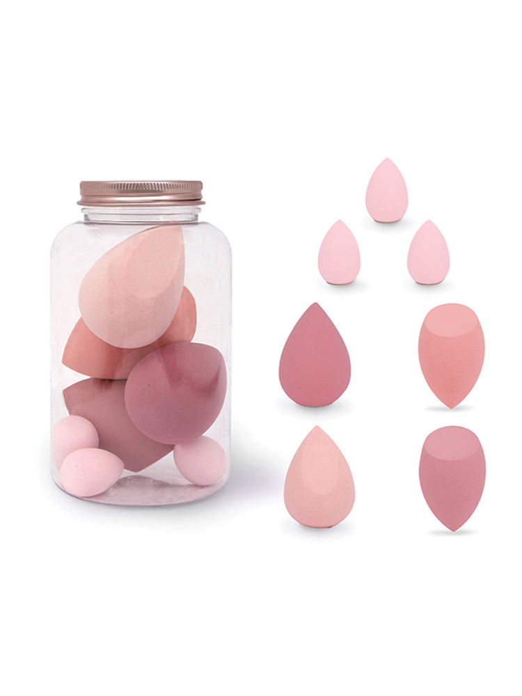 Feel Good Club Blender Besties - 7 Makeup Sponges In A Jar (4 Full Size & 3 Mini - Colours May Vary)