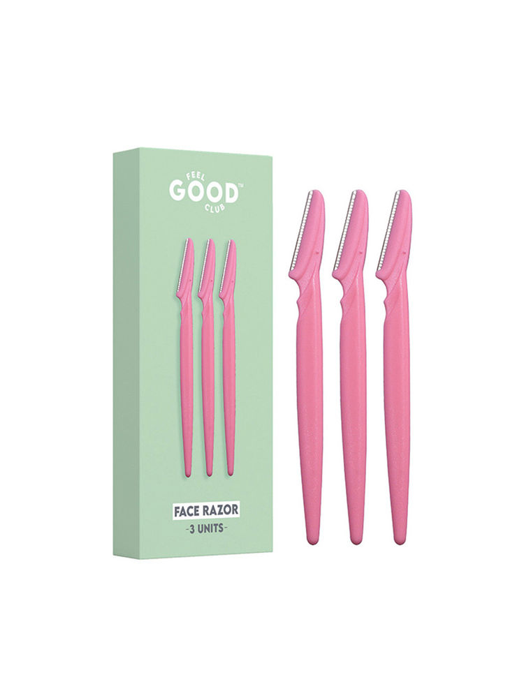 Feel Good Club Face & Eyebrow Razor - Pack Of 3 Reusable Razors For Instant & Painless Hair Removal-image-37