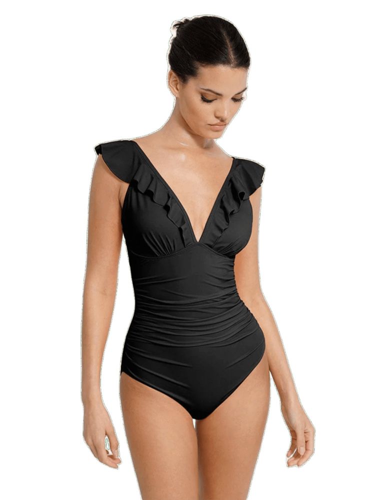shop the edit Women V-Neck Shapewear Swimwear-picture-12