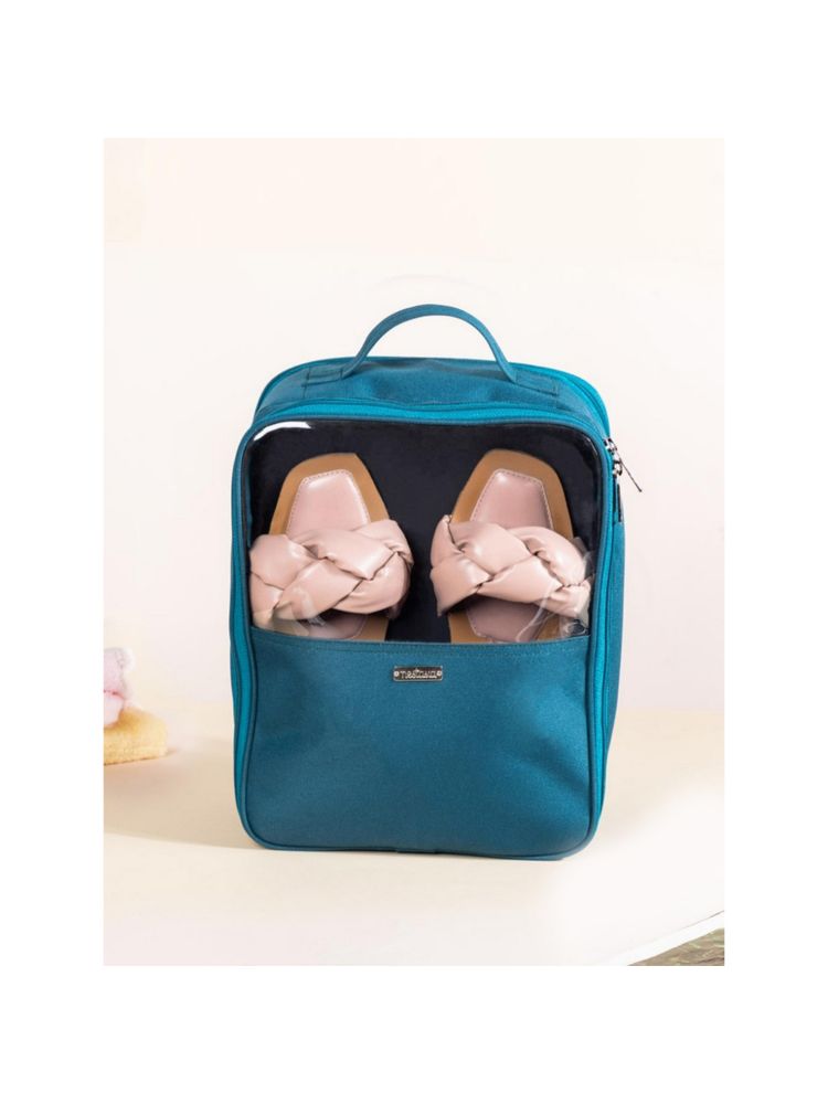 Nestasia Teal Shoe Travel Bag Waterproof-image-3