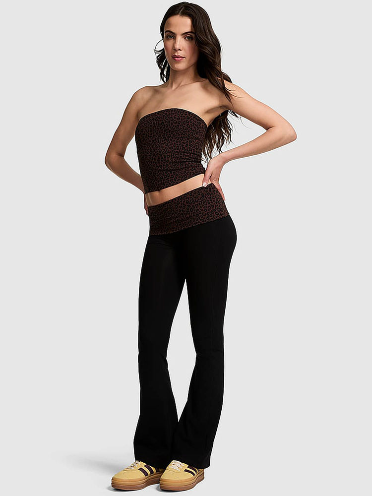 victoria's secret intimates Victoria's Secret Black Cotton Blend Regular Sports Leggings-picture-30