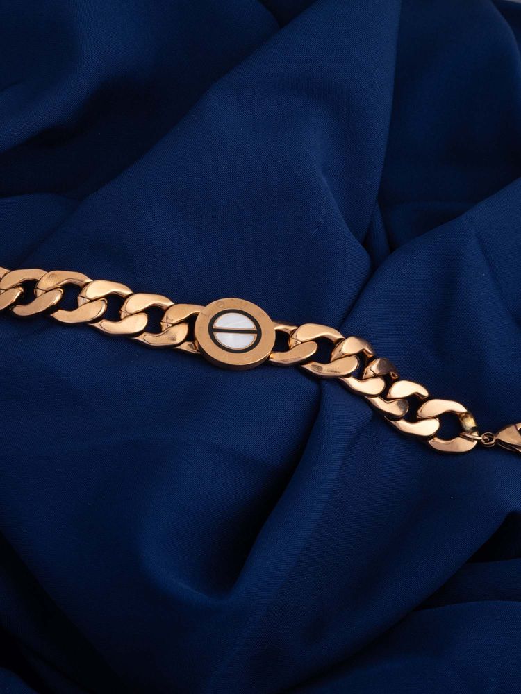 Vogue Panash Gold Brass Statement Bracelet-picture-28