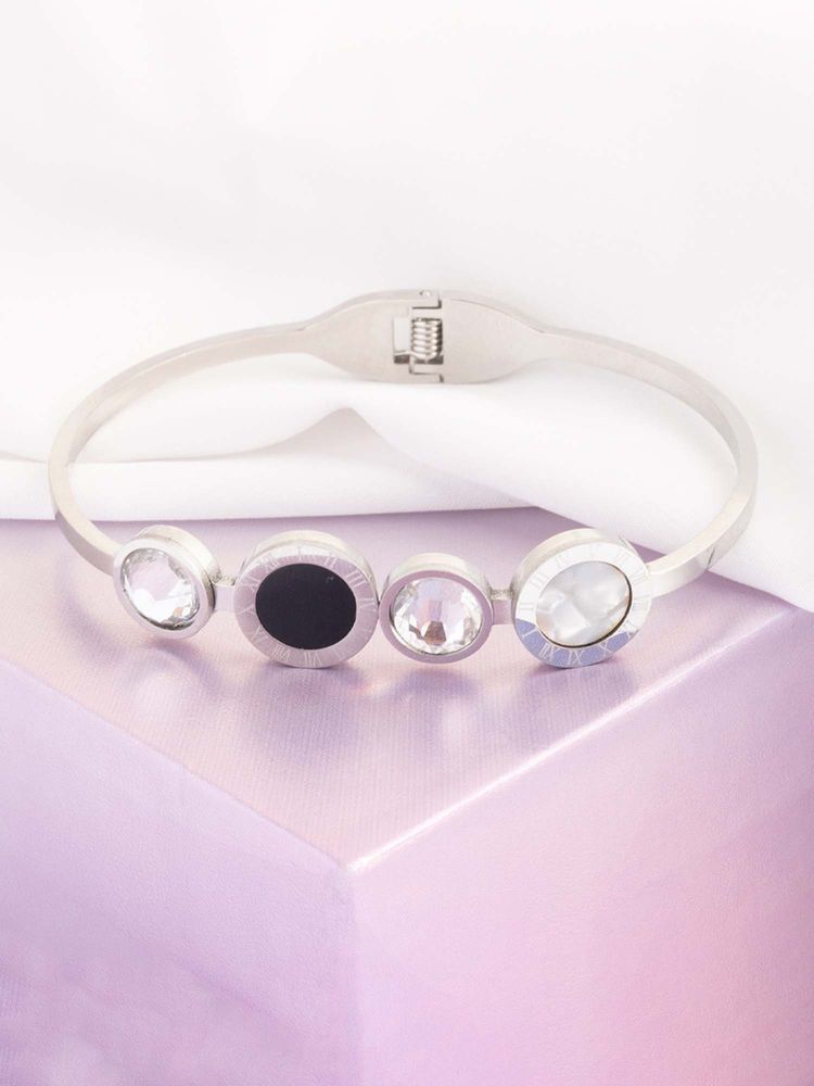 Vogue Panash White Brass Stones Bracelet-picture-23