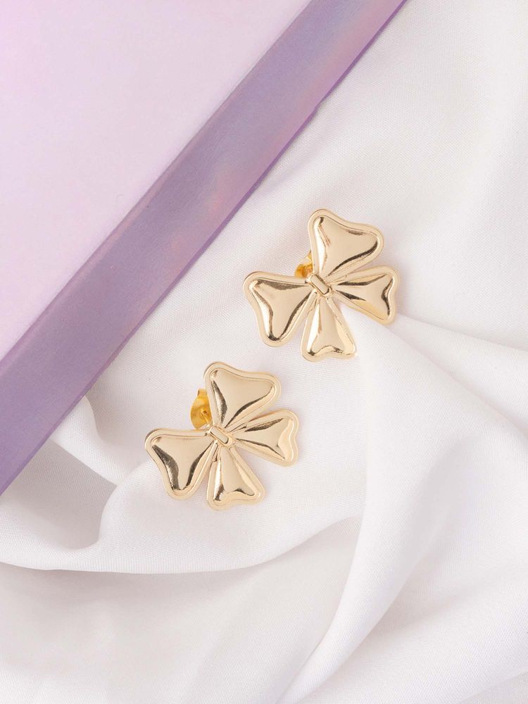 Vogue Panash Gold Brass Statement Pair Of Earrings-picture-10