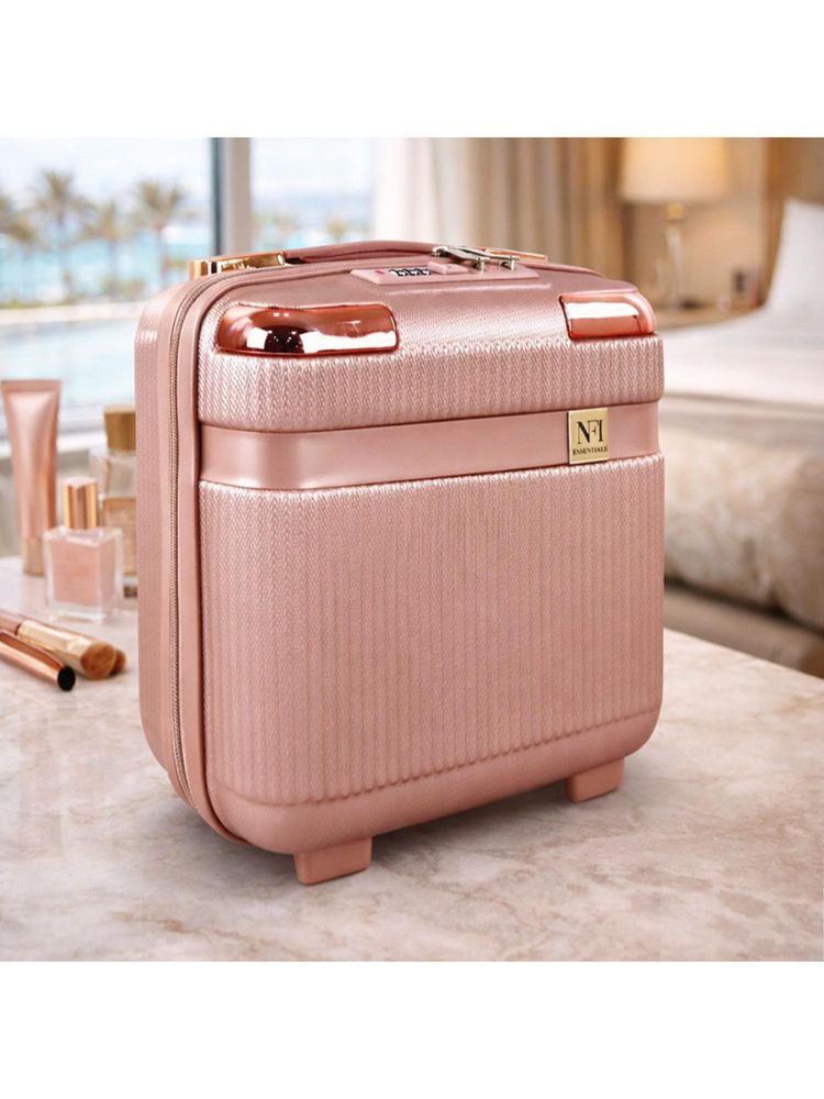 NFI Essentials Rose Gold Vanity Make Up Organiser Women-picture-1