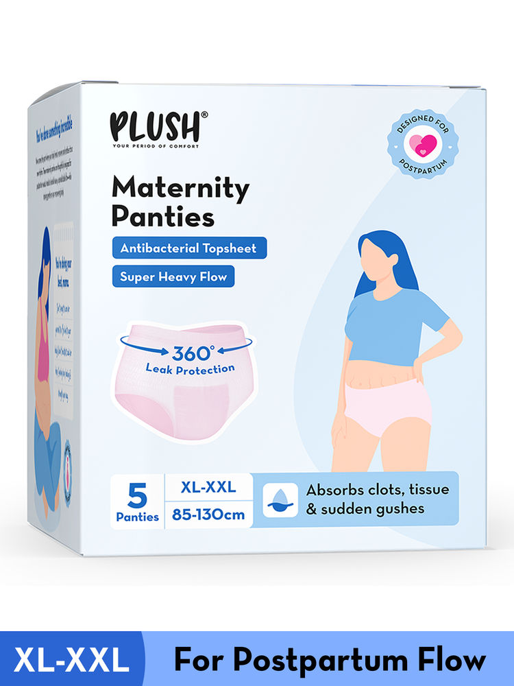 Plush Maternity Period Panty XL/XXL (85-130Cm) For Heavy Postpartum Flow-picture-9