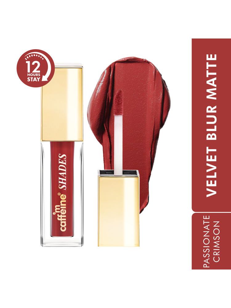 MCaffeine Shades Velvet Blur Matte Liquid Lipstick 12 Hrs Stay & Lightweight-picture-25