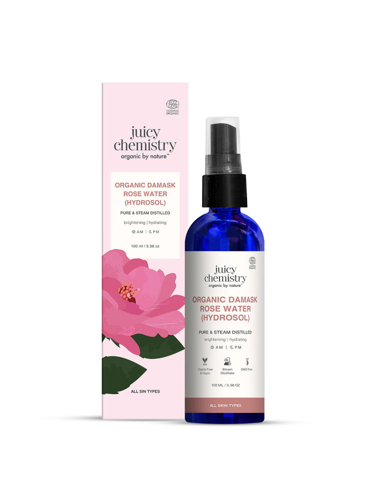 Juicy Chemistry Organic Bulgarian Damask Rose Water (Hydrosol) For Brighter & Hydrated Skin-picture-20