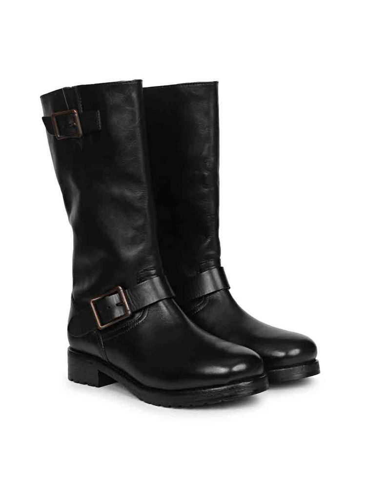 Saint G Audette Black Leather Calf Boots-picture-28