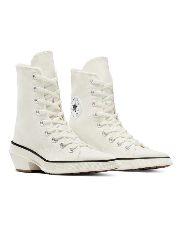 Converse Women Chuck 70 De Luxe Pointed Extra High Top Off White Sneakers-picture-29