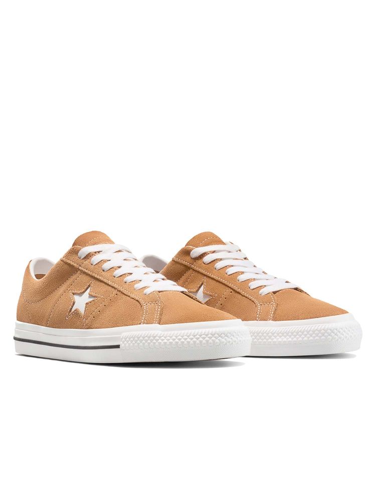 Converse Unisex CONS One Star Pro Suede Low Top Beige Sneakers-picture-29