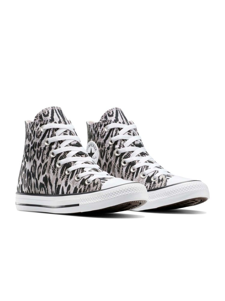 Converse Unisex Chuck Taylor All Star Leopard High Top Black Sneakers-image-33