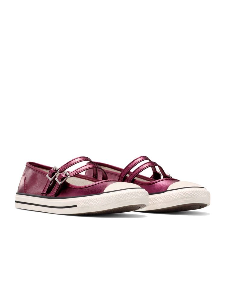 Converse Women Chuck Taylor All Star Dainty Metallic Purple Low Top Sneakers-image-43