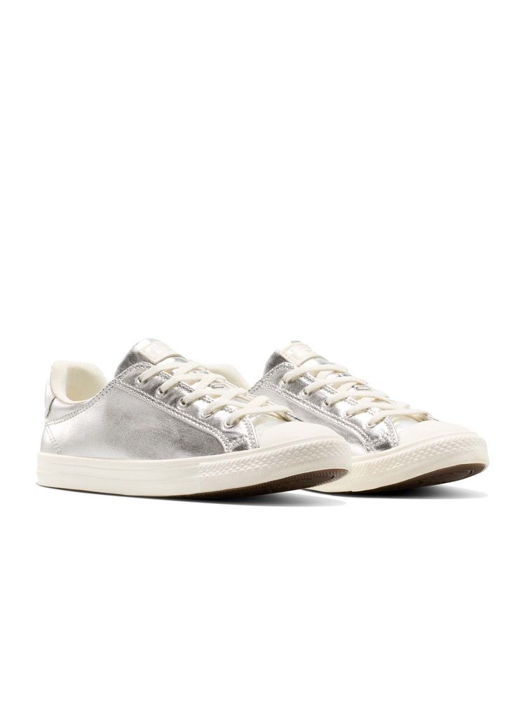 Converse Women Chuck Taylor All Star Dainty Lucky Metallic Silver Low Top Sneakers-picture-35